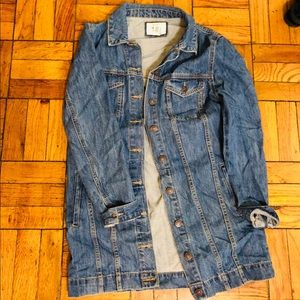 Long jeans jacket